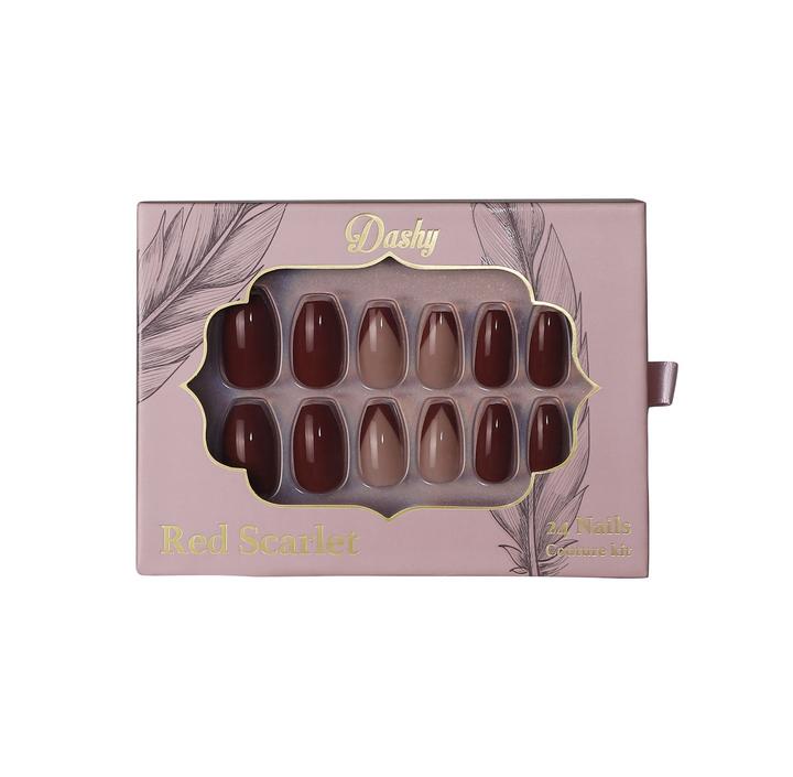 Image du produit Dashy Nails - Rouge écarlate (Ongles artificiels, red scarlet)