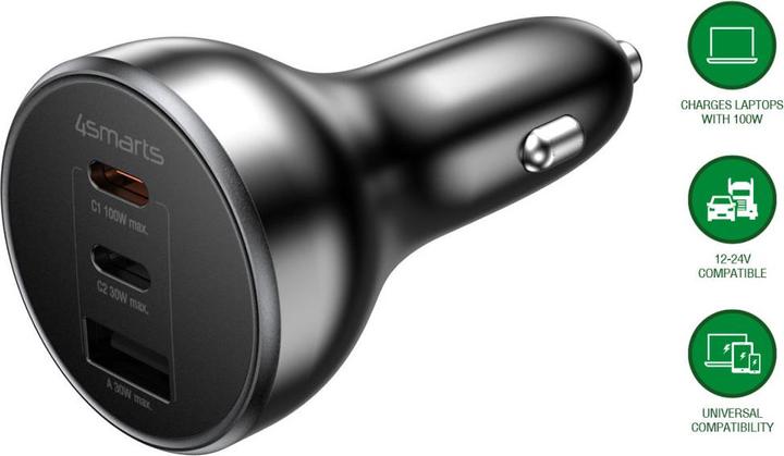 Immagine prodotto 4smarts Caricabatterie per auto VoltRoad Ultimate 160W nero