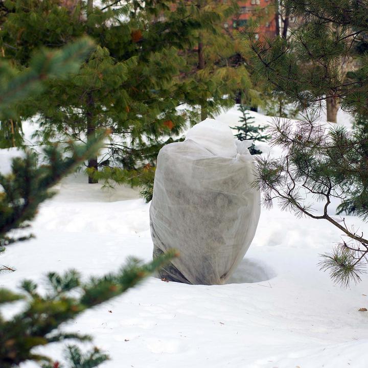 Actual product image Toboli 2x Winter Cover for Plants 80x100cm Non-woven Frost Protection Fleece Hood Fleece Cap