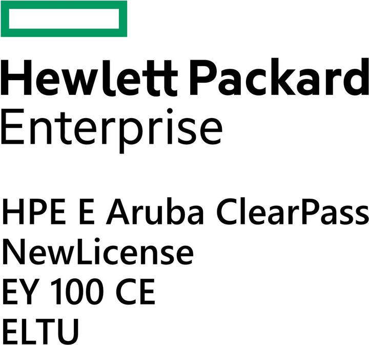 Actual product image HPE E Aruba ClearPass NL EY 100 CE E-LTU (100 Devices)