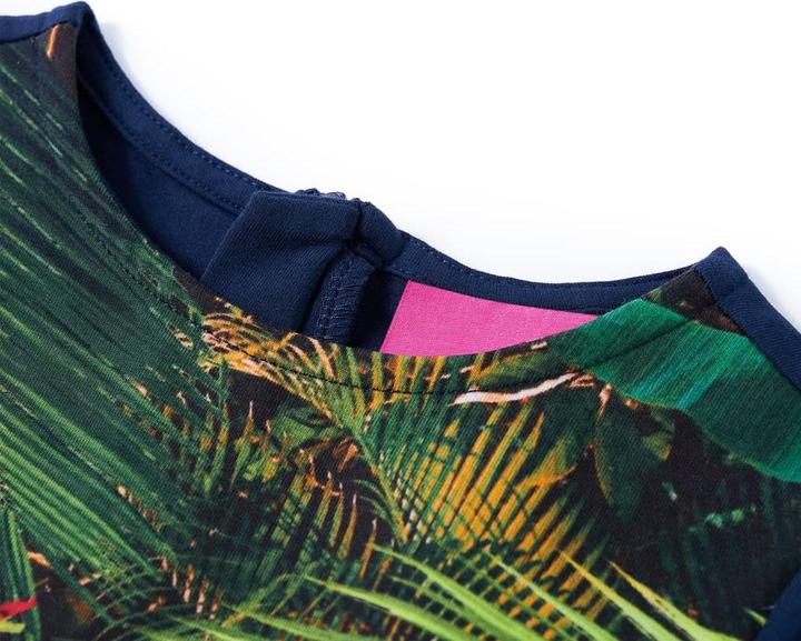 Immagine prodotto VidaXL Abito da bambino con maniche lunghe blu navy 128,Materiale del (128)