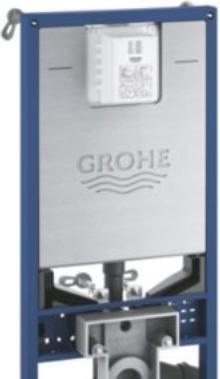 Grohe Rapid SLX WC 6-9 l 1,13m - Elemento per il WC, con porta integrata, doccia e lavandino.