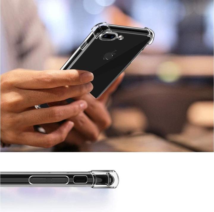 Actual product image Screenguard Apple iPhone 7 Plus Case Crystal Soft Airbag Bumper (Apple iPhone 7 Plus)