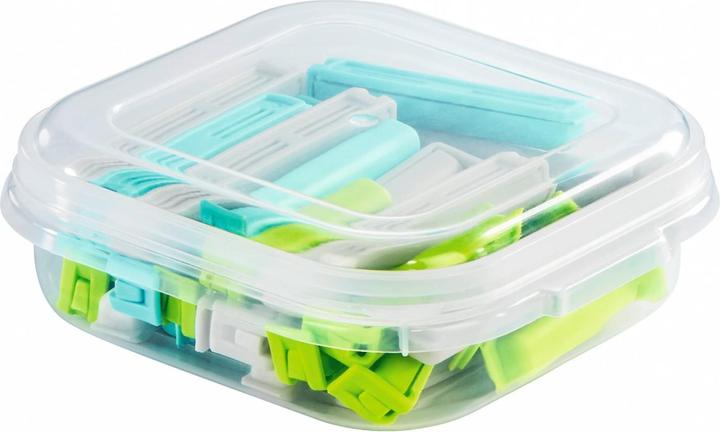 Xavax Küchenhelfer Verschlussclips-Set mit praktischer Aufbewahrungsb (30 x)