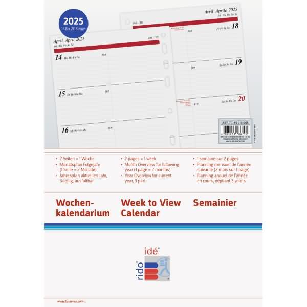 Produktbild Idé TIMING Jahresinhalt (A5, Kein Einband, Deutsch, Italienisch, Französisch, Englisch)