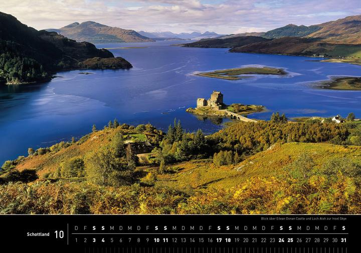 Actual product image Scotland Premium Calendar 2026 (50 x 35 cm, Hardcover, German)