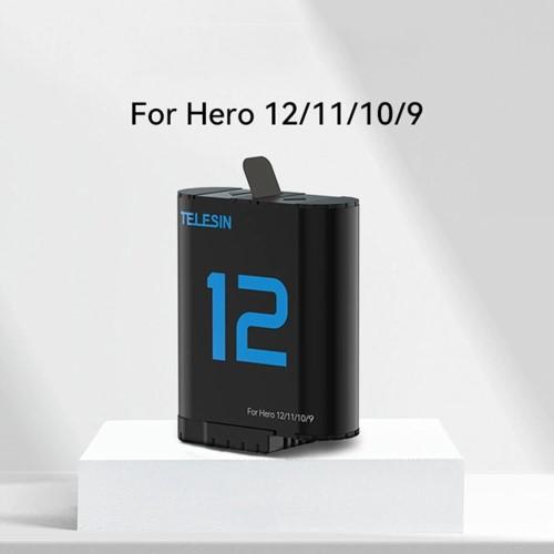 Image du produit Telesin batterie(double arc) pour GoPro Hero12/11/ 10/9 (GoPro Hero 12, GoPro Hero 9, GoPro Hero 10, GoPro Hero 11)