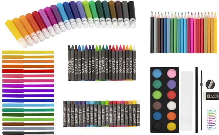 Actual product image Grafix Wooden Colouring Case - 180 pcs (150088)