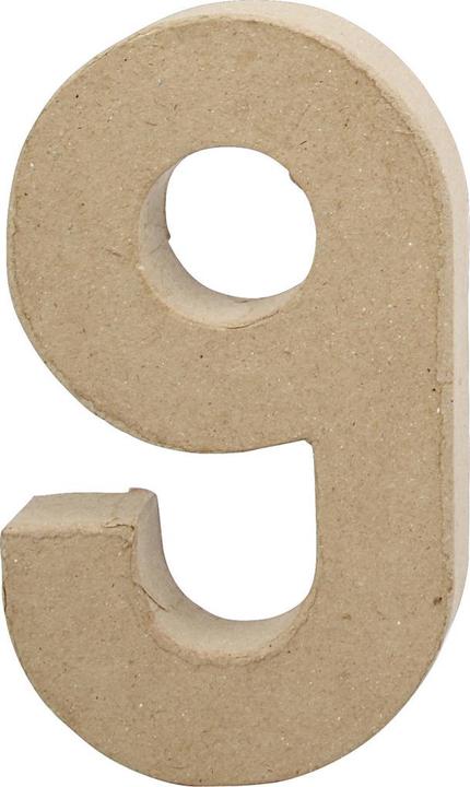 Actual product image Creativ Company Cardboard numbers 9 large