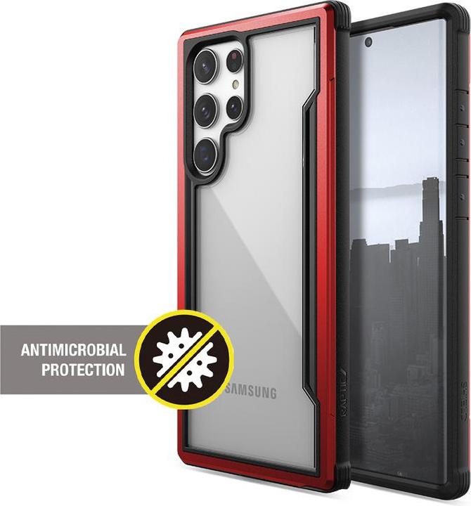 Actual product image X-Doria Raptic Shield Pro - Samsung Galaxy S22 Ultra 5G Case (antimicrobial protection) (Red) (Samsung Galaxy S22 Ultra)