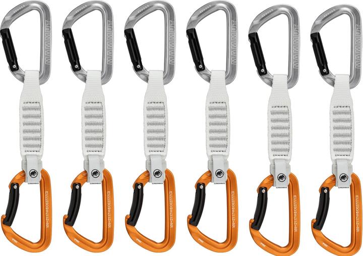 Actual product image Mammut Transmitter Keylock 12 cm 6 Pack Quickdraws