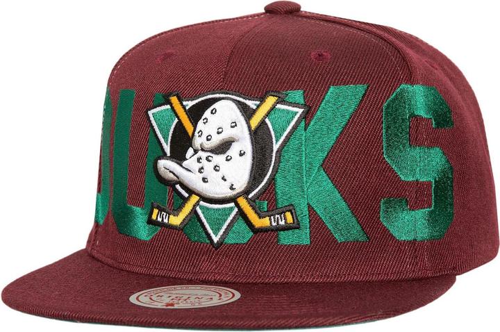 Immagine prodotto Mitchell & Ness Cappellino Snapback FULL FRONTAL Anaheim Ducks (Taglia unica)