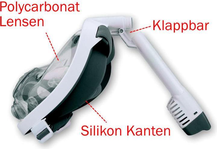 Produktbild Hermex Schnorchelmaske Vollgesichtsmaske Tauchmaske Schwimmbrille