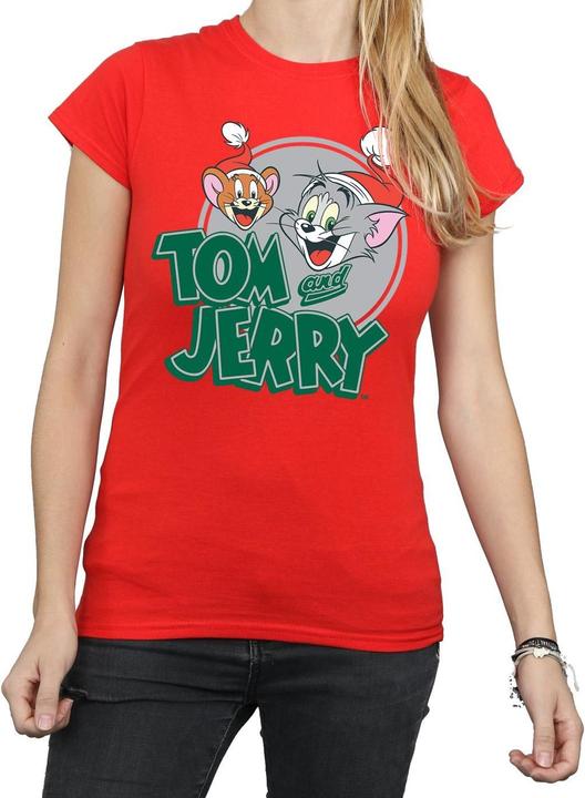 Immagine prodotto Tom & Jerry Christmas Greetings Maglietta Donna (XL)