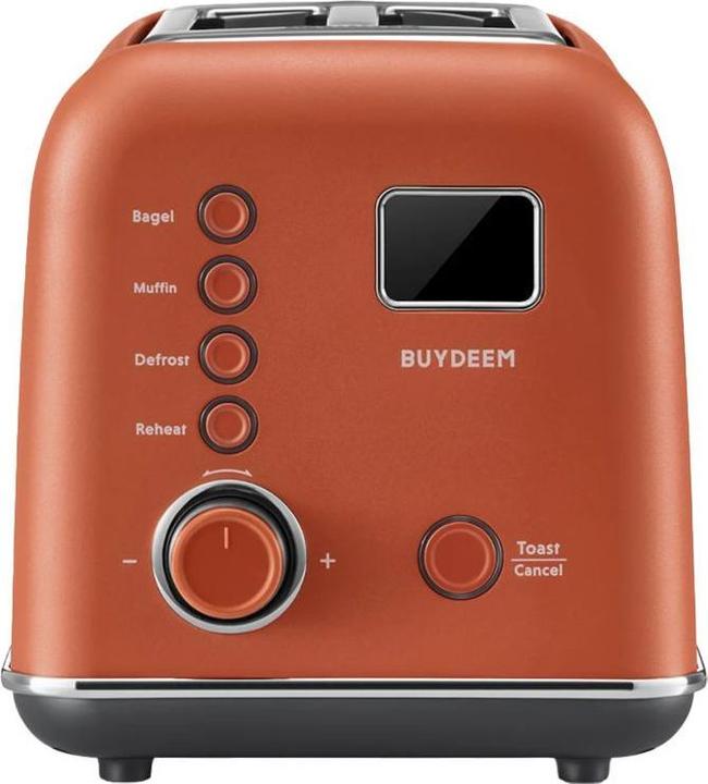 Immagine prodotto Buydeem Tostapane automatico in metallo a 2 fette Toster, modello DT730E, colore Rosso Koi, EU (Spina UE)