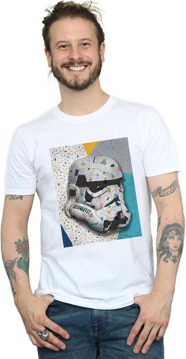Actual product image Star Wars Mens Stormtrooper Pattern Helmet T-Shirt (M)