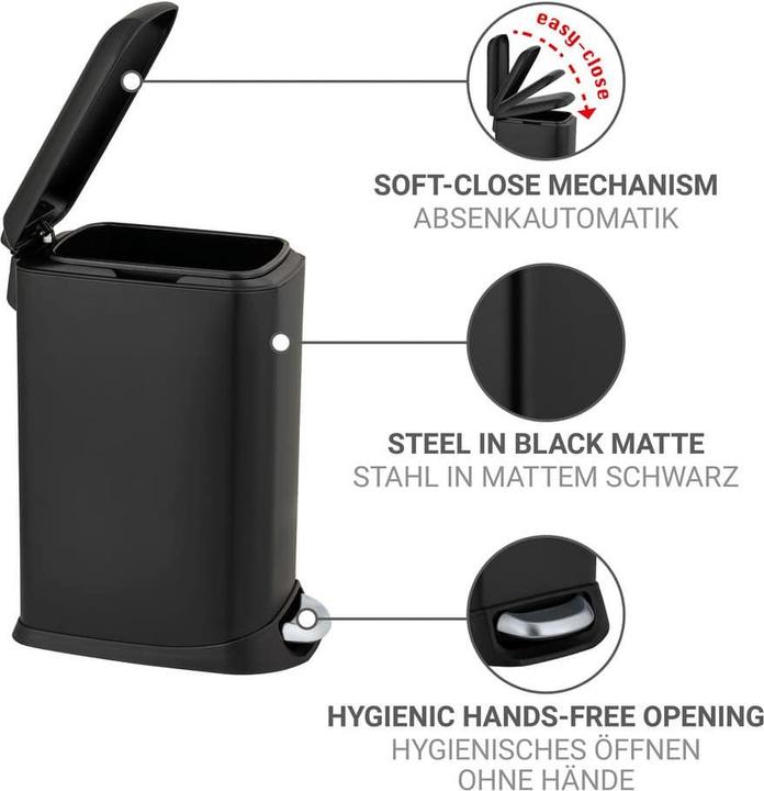 Image du produit Wenko Treteimer Design Easy-Close (12 l)