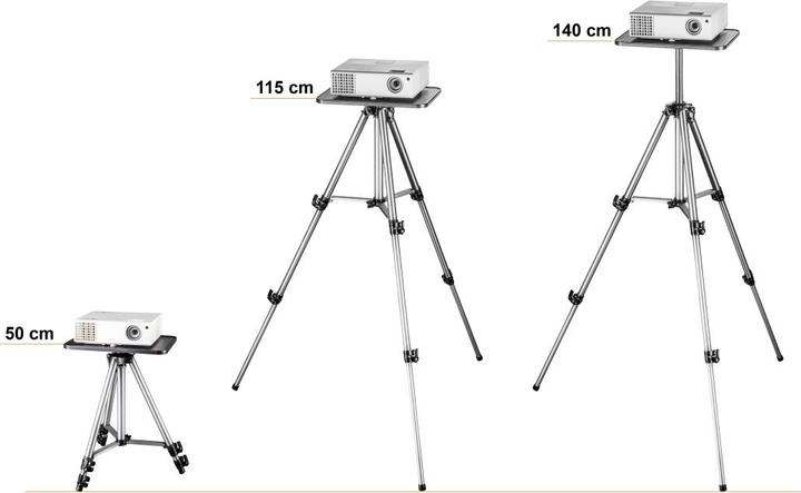 Immagine prodotto Walimex Treppiede portatile e piastra per proiettore (Metallo, Materiale sintetico)