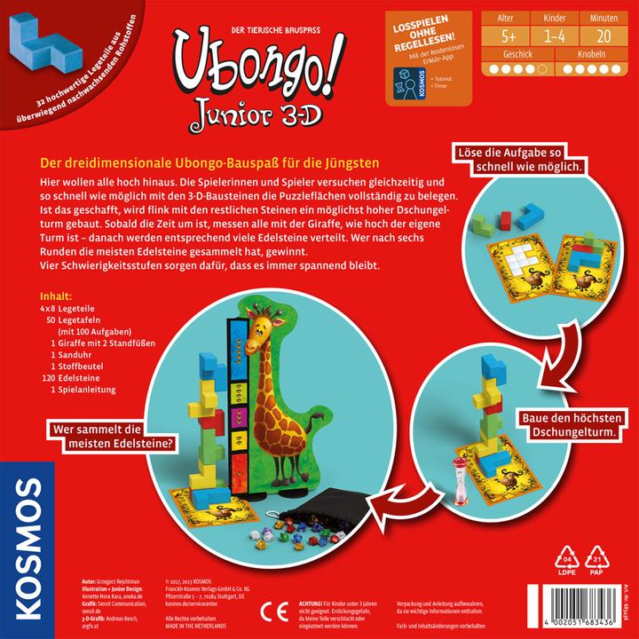 Produktbild Kosmos KOO Ubongo! Junior 3D 683436 (Deutsch)