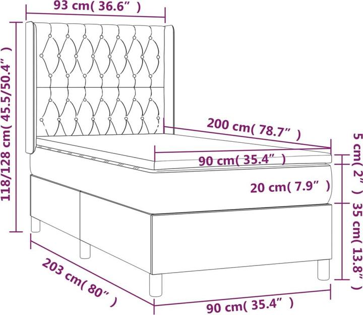 Actual product image VidaXL Anders (90 x 200 cm)