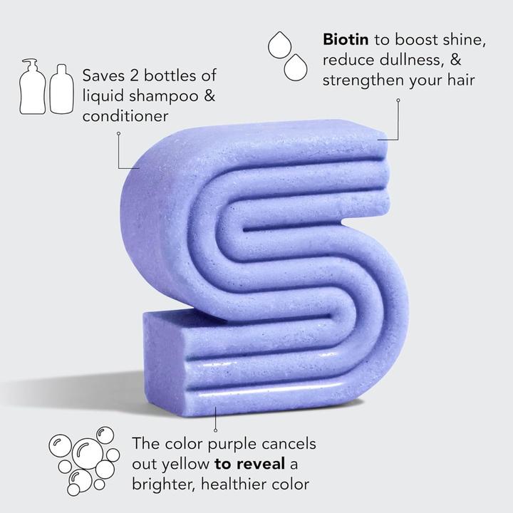 Produktbild Kitsch Purple Toning Biotin (Festes Shampoo)
