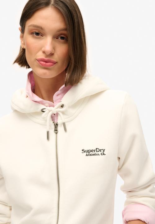 Image du produit Superdry ESSENTIAL LOGO ZIP SWEATSHIRT Dames Vest - Wit (10)