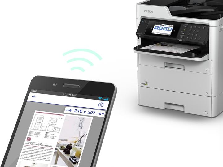 Actual product image Epson Printer Pro WF-C579RDWF, A4, Colour, MFP, Wifi, Duplex,Fax (Ink, Colour)