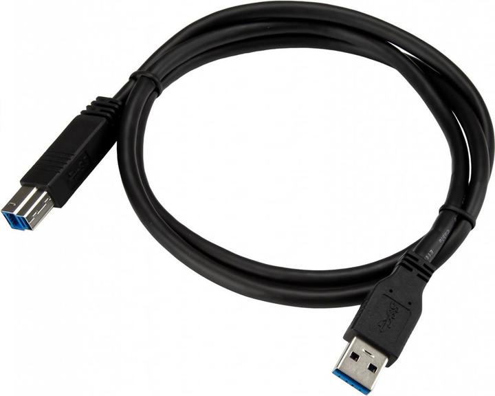 Actual product image StarTech 1m certified USB 3.0 SuperSpeed cable A to B - Black - USB 3 connection cable - male/male (1 m, USB 3.2 Gen 1)