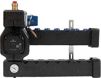 Actual product image Wavin Midishunt 2 circuit, insulated, with Grundfos UPM3Hybrid 15-70 pump