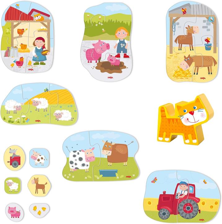 Produktbild Magni HABA 6 erste Puzzles Bauernhof (18 Teile)