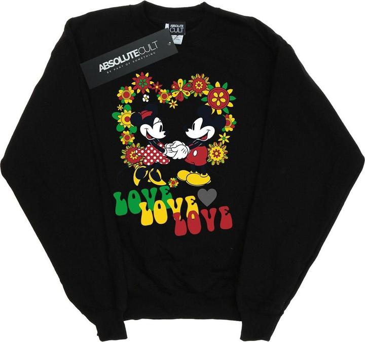 Immagine prodotto Disney Mickey And Minnie Mouse Hippie Love Felpa Uomo (XL)