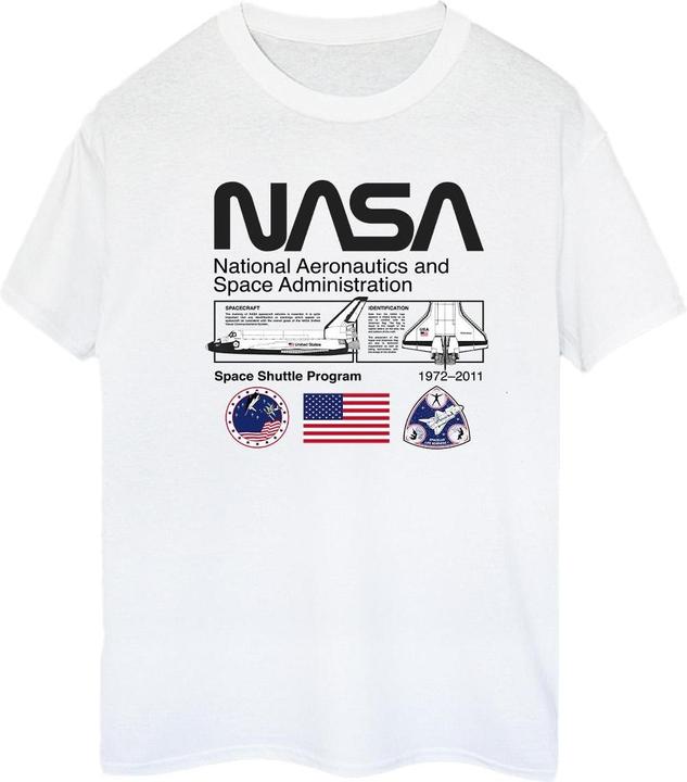 Actual product image Nasa Womens/Ladies Space Admin Cotton Boyfriend T-Shirt (XL)