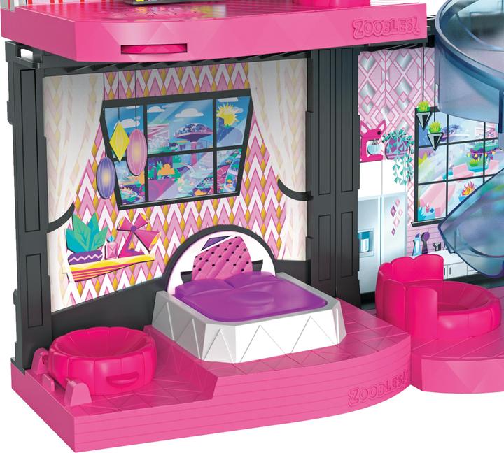 Produktbild Spin Master Zoobles Magic Mansion Traumhaus zum Verwandeln mit 6 Zimmern, Rutsche und Zubehör (6061366)
