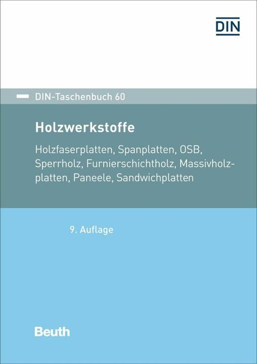 Valori nutrizionali e ingredienti Holzwerkstoffe (Tedesco, DIN e. V., 2023)