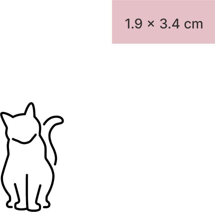 Actual product image minink Temporary tattoo - Astonished cat