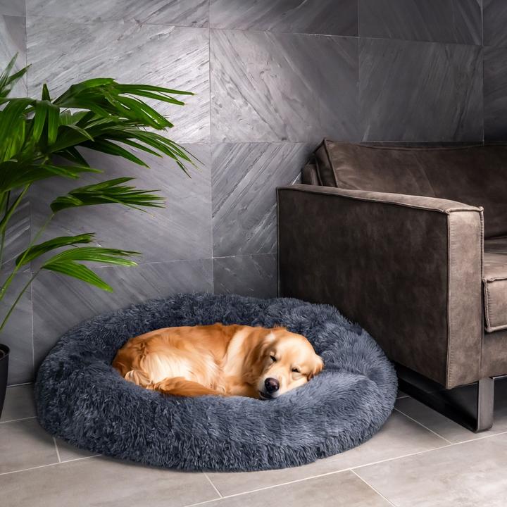 Immagine prodotto Intirilife Letto per animali in grigio diametro 100 cm (Gatto, Cane)