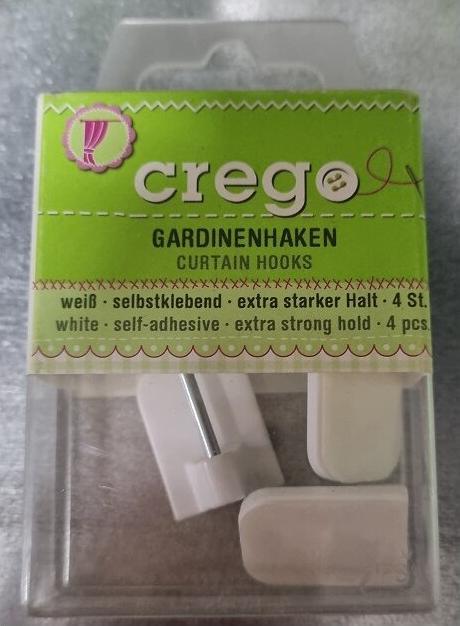 Actual product image Crego Self-adhesive curtain hooks (white)
