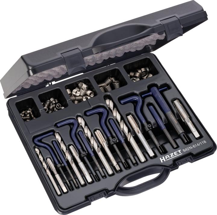 Image du produit HAZET Jeu de réparation de filetage 842N-614/118 ∙ Nombre d'outils : 118