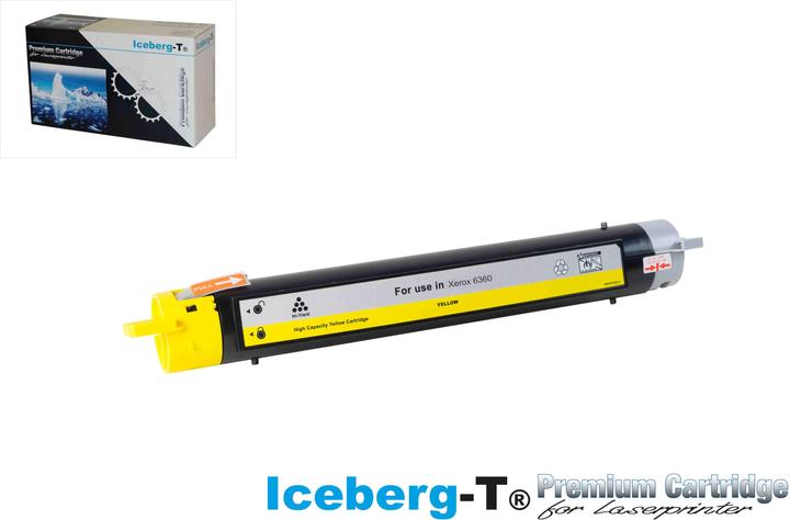 Actual product image Iceberg-T Toner Xerox Phaser 6360 12'000 pages, yellow (Y)