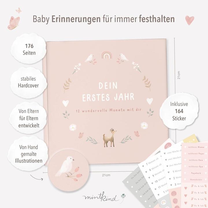 Actual product image Mintkind Dein erstes Lebensjahr (21 x 21 cm)