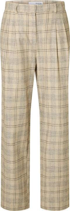 Produktbild Selected Femme Leinenmix Karo Hose mit weitem Bein (36)