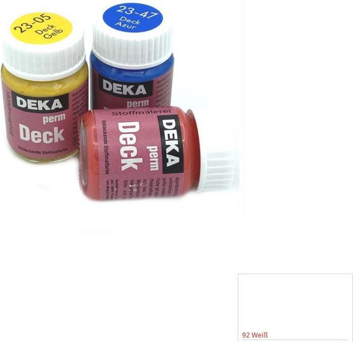 Image du produit Deka Couleur Du Tissu Blanc Opaque (Blanc, 25 ml)