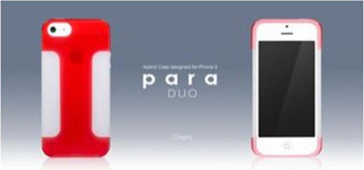 Actual product image more. Para Duo Hybrid Case for iPhone 5/5S/SE Cherry Red (Apple iPhone 5, Apple iPhone 5s)