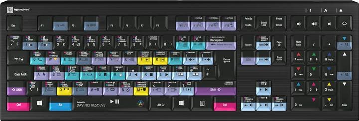 Image du produit Logickeyboard Davinci Resolve Astra2 BL angl. (PC) (ING. Int., Filaire)