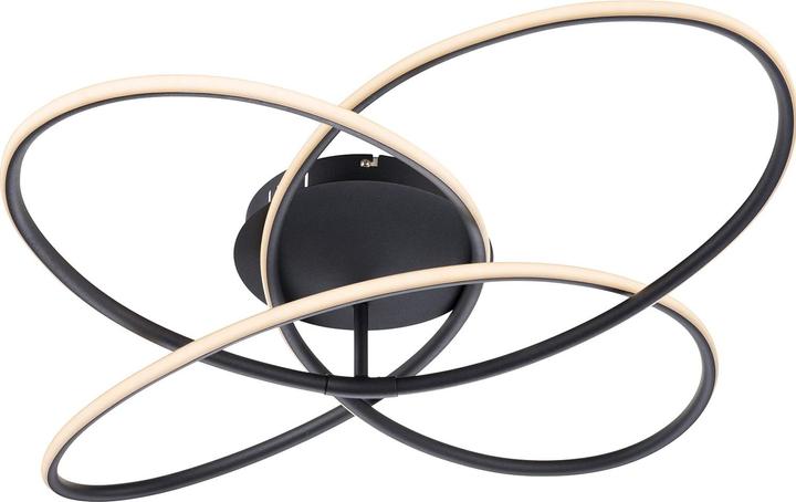 Image du produit Globo Plafonnier Panda noir mat 1xLED (3330 lm)