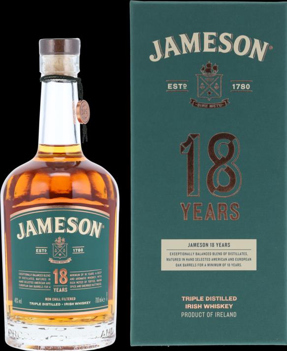 Produktbild Jameson 18 Years (Irish Whiskey, 1 x 70 cl)