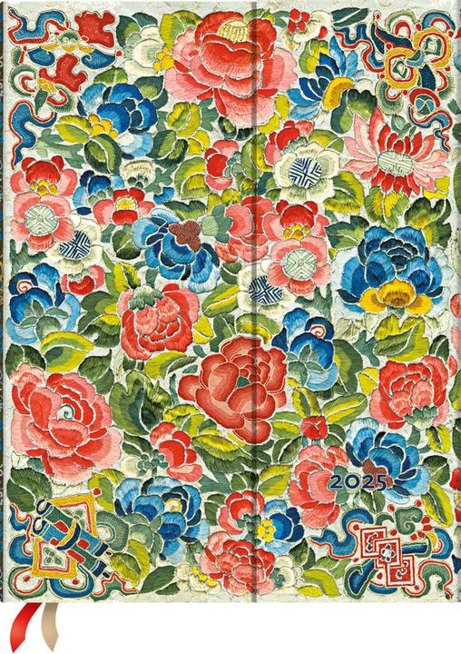 Produktbild Paperblanks PAPERBLAN Agenda Birnengarten Ultra 2025 DHD6060 1W/2S HOR HC DE 23x17.5cm (Deutsch)