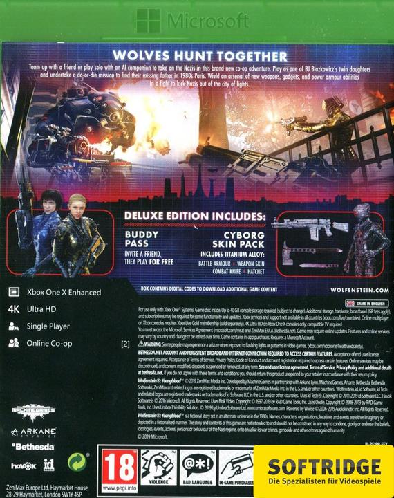 Actual product image Bethesda Wolfenstein: Youngblood - Deluxe Edition (Xbox Series X, Xbox One X, Multilingual)