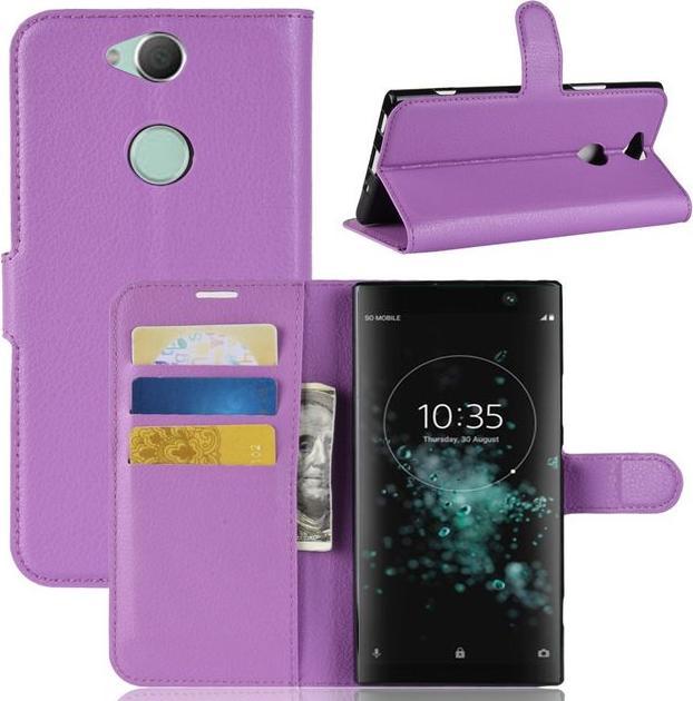Actual product image MU Classic Litchi Leather Bookcover Series (Xperia XA2 Plus)