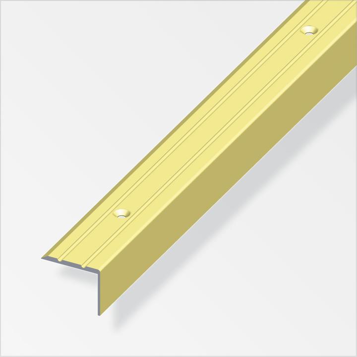 Actual product image Alfer Stair profile aluminum perforated 1 m